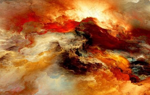 抽象画   墙壁   装饰画图片