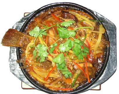 平锅福寿鱼图片