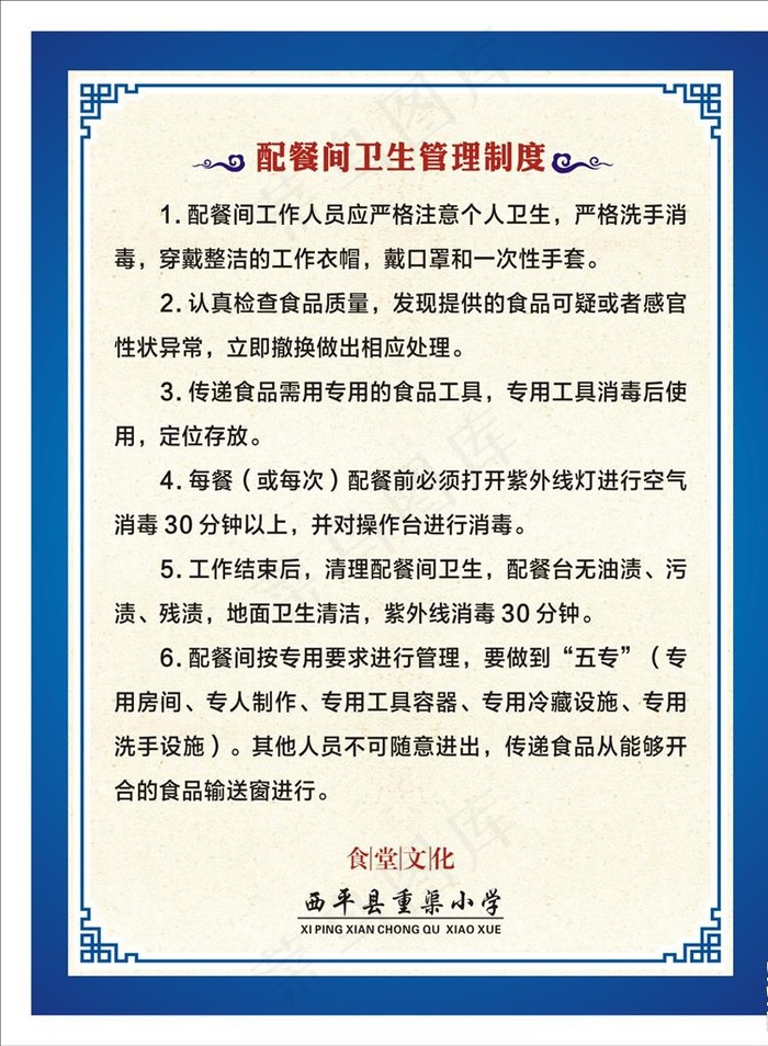学校食堂管理制度图片