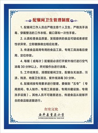学校食堂管理制度图片