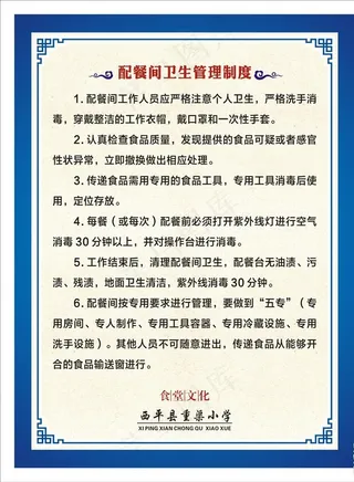学校食堂管理制度图片