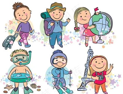 儿童旅游主题图片