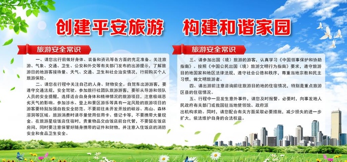 文明旅游展板图片