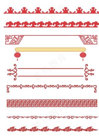 传统边框花边图片