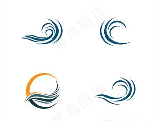 波纹浪花图标图片