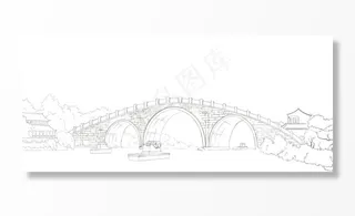 大运河南端拱宸桥图片