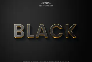 字体样式 黑金主题图片