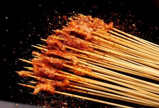 铁板肉串图片
