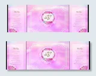 粉色婚礼舞台背景图片