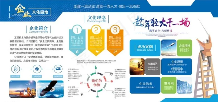 企业文化图片(7087X3543(DPI:150))psd模版下载