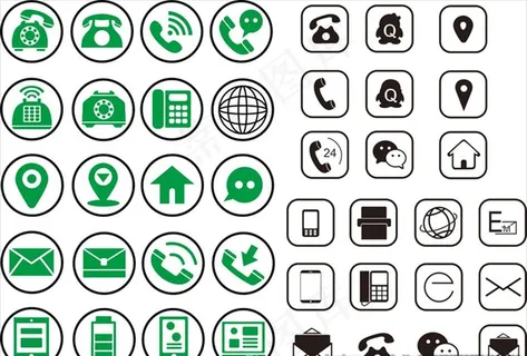 电话图标 矢量电话 微信图标图片 电话图标 矢量电话 微信图标图片