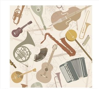 手绘乐器矢量图下载图片