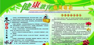 冬季健康教育宣传栏图片