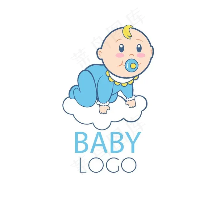 婴儿图片ai矢量模版下载