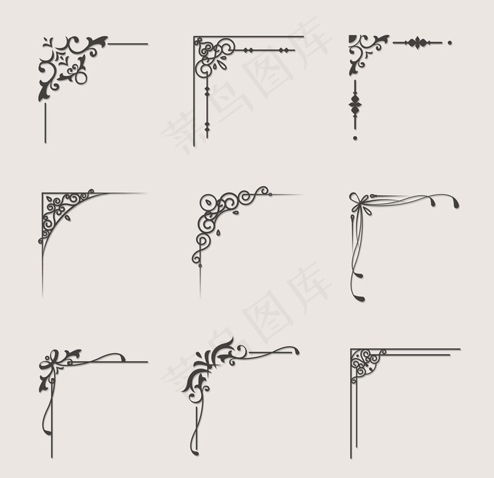 欧式花纹边框图片