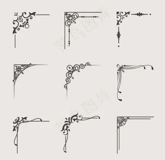 欧式花纹边框图片