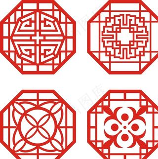 中式门窗花纹图片