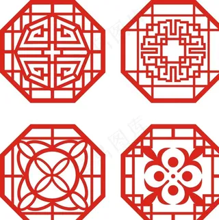 中式门窗花纹图片