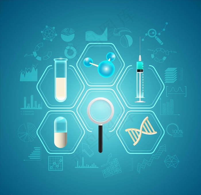 医学研究图片ai矢量模版下载