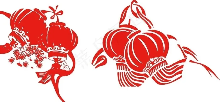 灯笼图片cdr矢量模版下载