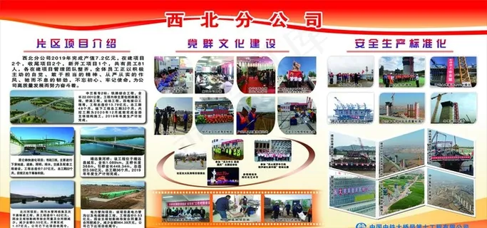 中铁会议展板图片