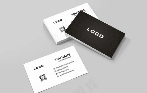 黑白名片图片