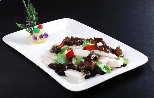山药炒木耳图片 山药炒木耳图片
