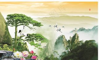 黄山迎客松图片