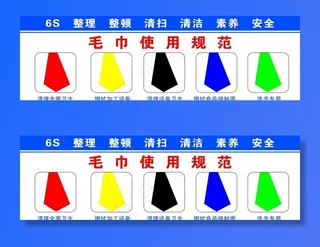 毛巾使用规范图片