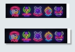 创意霓虹灯招牌图片