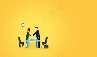 工作面试与例证图片