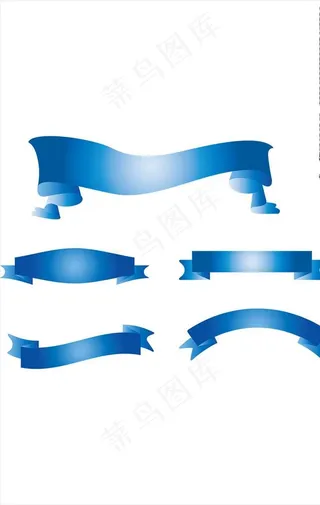 蓝色飘带图片