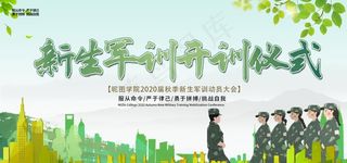 军训仪式图片