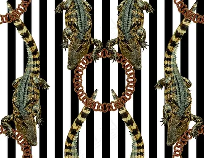 数码 印花 大牌 欧式风格 链图片