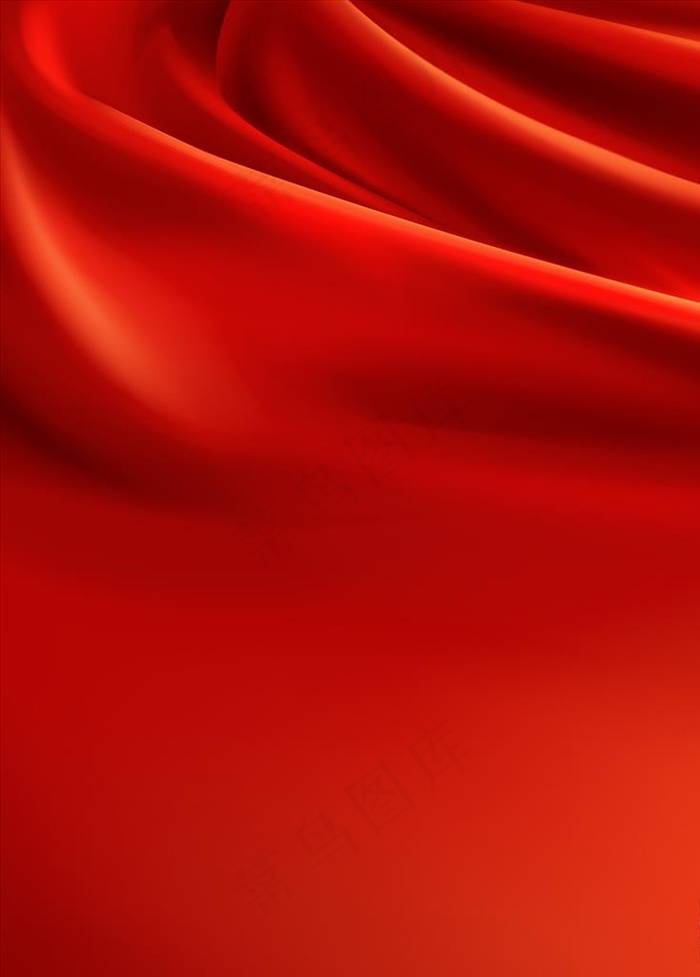 红色质感丝绸背景图片