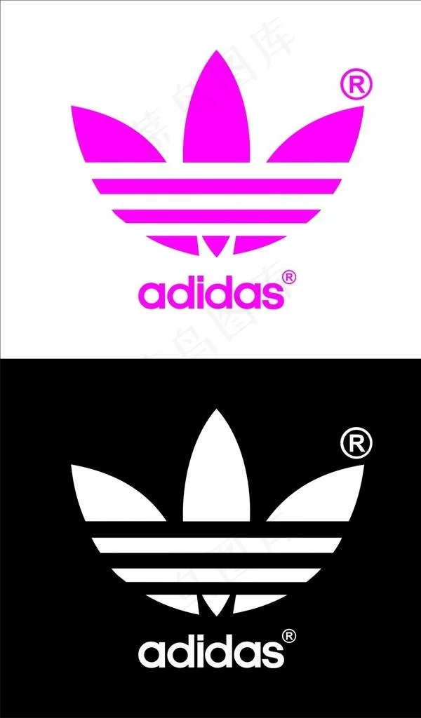 阿迪达斯标志图片cdr矢量模版下载