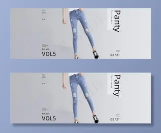 女士破洞牛仔图片