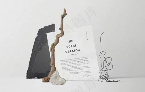 包装场景样机图片