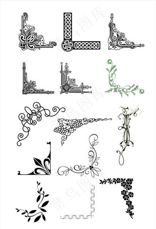 欧式边框欧式花边图片