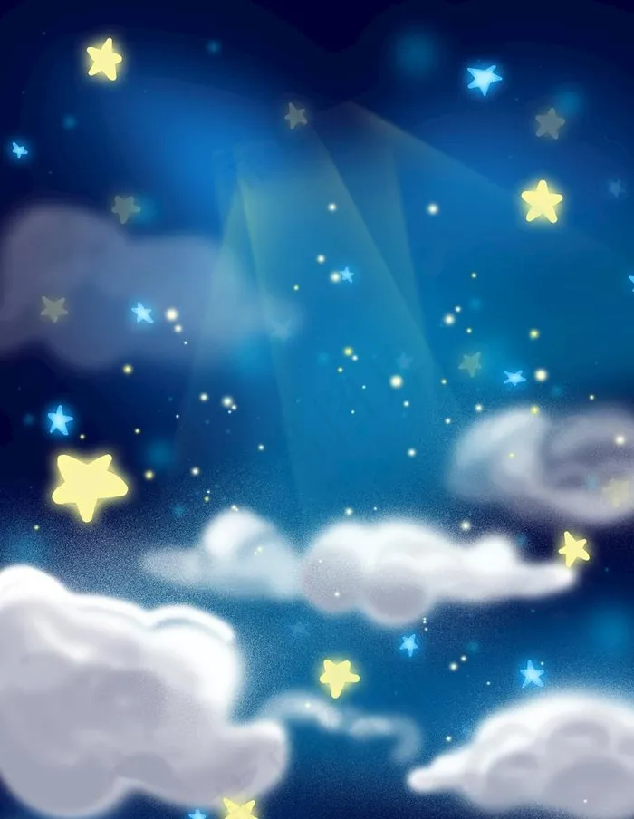 卡通梦幻星星背景图片