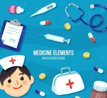 卡通医疗人物框架矢量素材图片 卡通医疗人物框架矢量素材图片