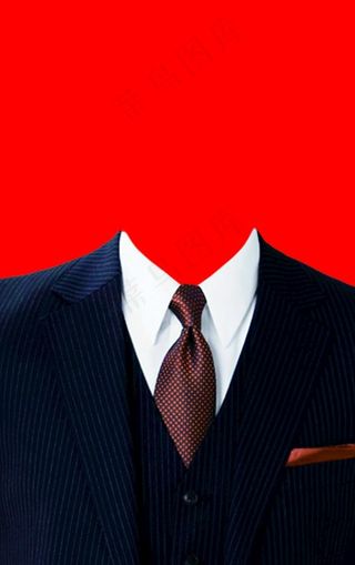 男士西装证件照图片