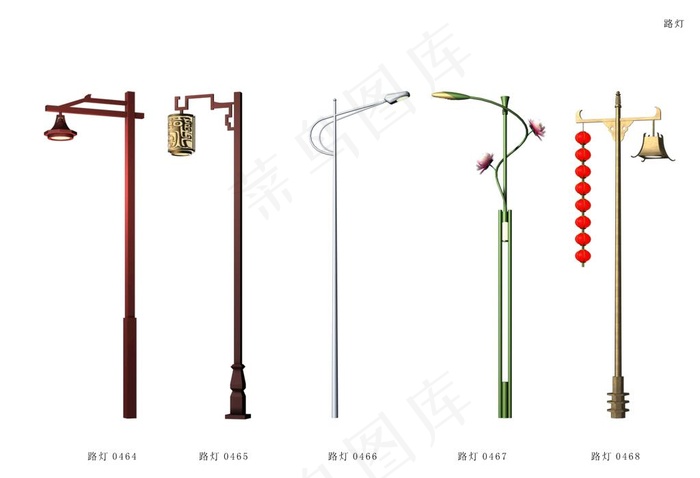 路灯庭院灯图片psd模版下载