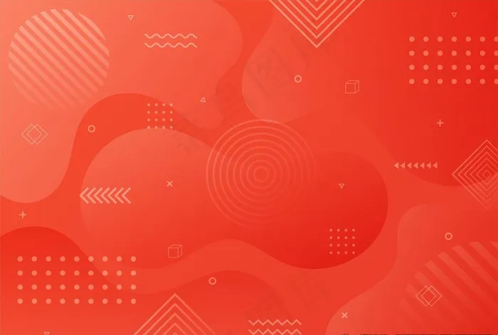 红色背景图片ai矢量模版下载