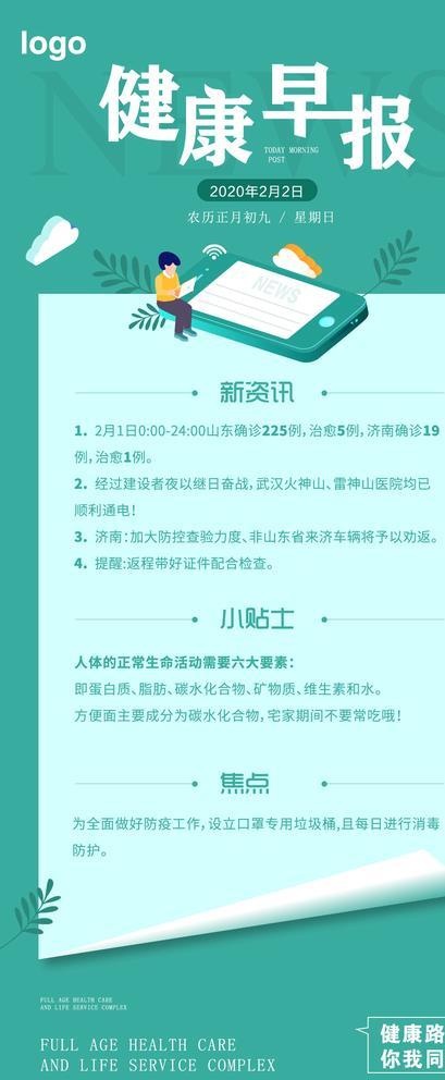 健康早报图片ai矢量模版下载
