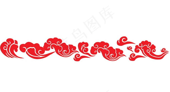 彩色祥云 PSD 透明底图片psd模版下载
