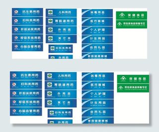 德良方大药房科室牌图片