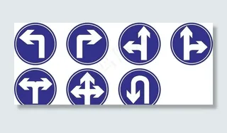 转向箭头 车流导向牌 交通标志图片