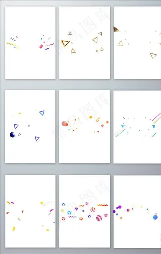 节日彩色动感漂浮素材图片