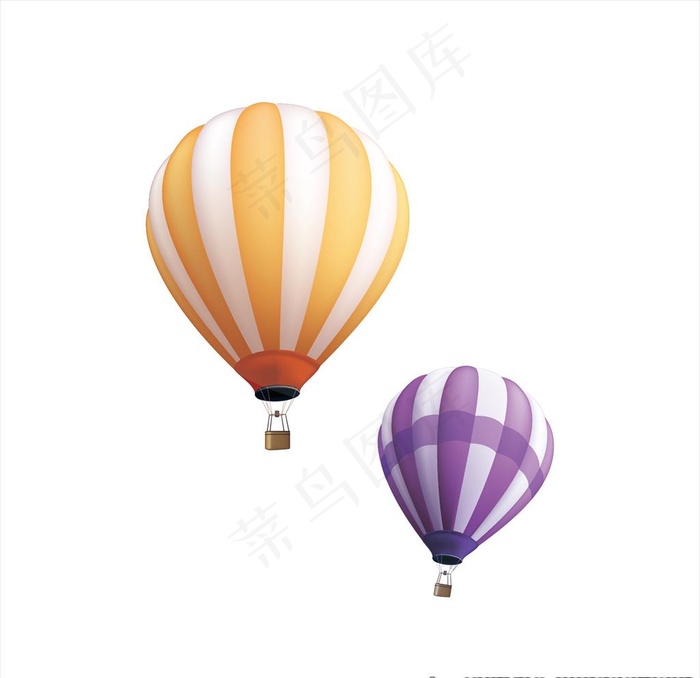 矢量热气球图片